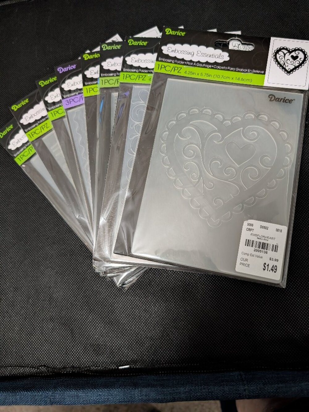 Darice Embossing Folders - Lot of 9